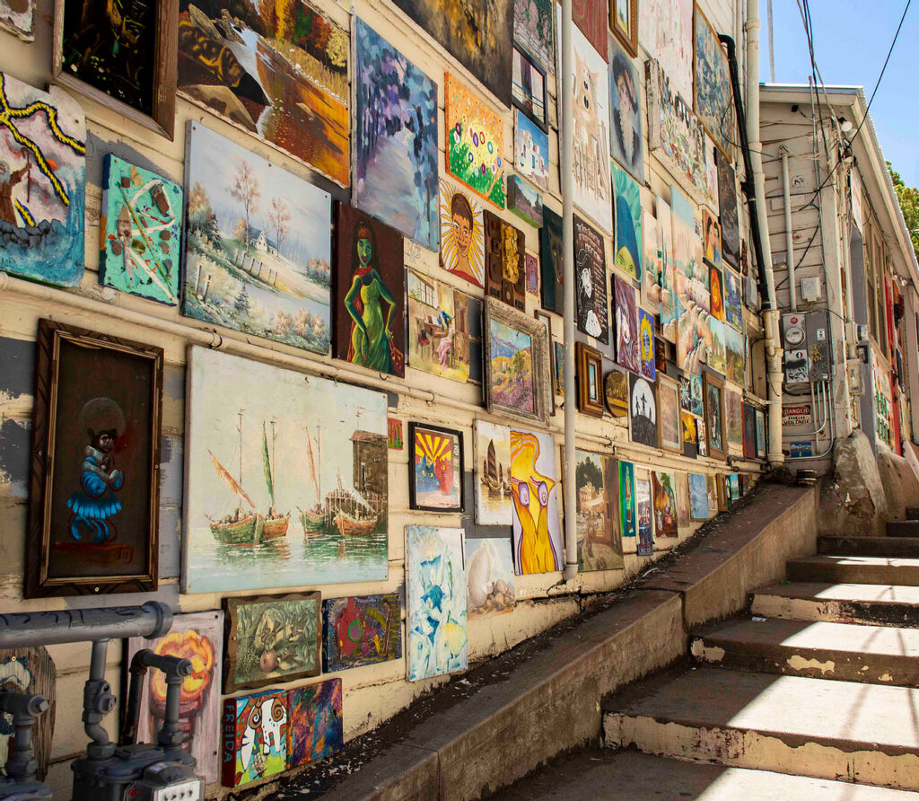 Art Wall on Brewery Ave in Bisbee