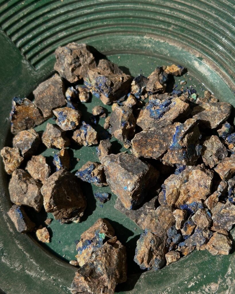 azurite mineral Bisbee Rockhounding Tour find